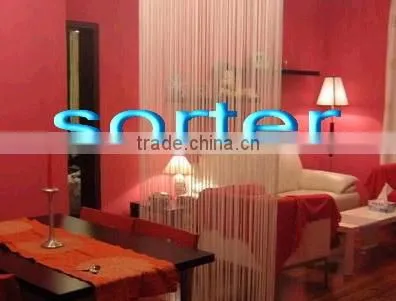 modern style red colour polyester string curtain
