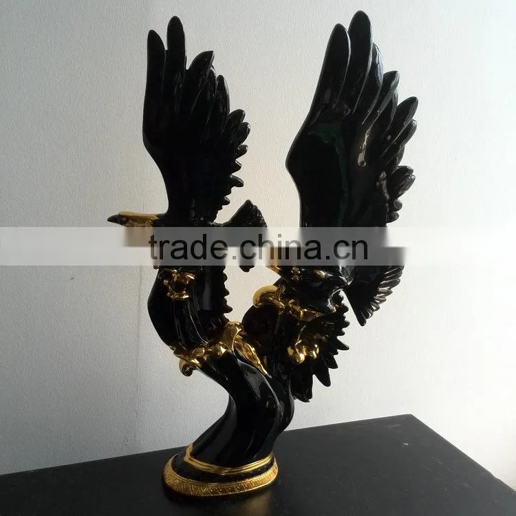 Resin eagle statue