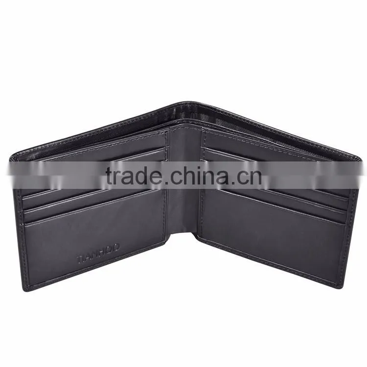Tianhooo RFID Blocking Minimalist Genuine Leather Slim Front Pocket Wallet