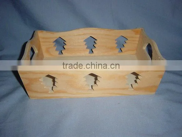 small wooden fruit tray