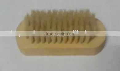 Nail brush wooden loose single nail brush with soft & firm bristles