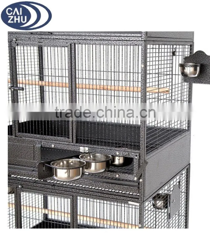 NEW Large Triple Stackers Wrought Iron Breeding Breeder Parrot Aviary Bird Cage