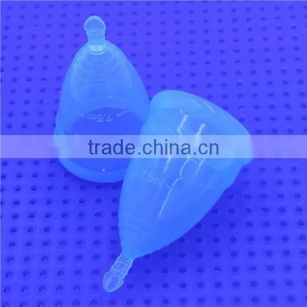 2017 Summer very popular collapsible silicone menstrual period cup for feminie