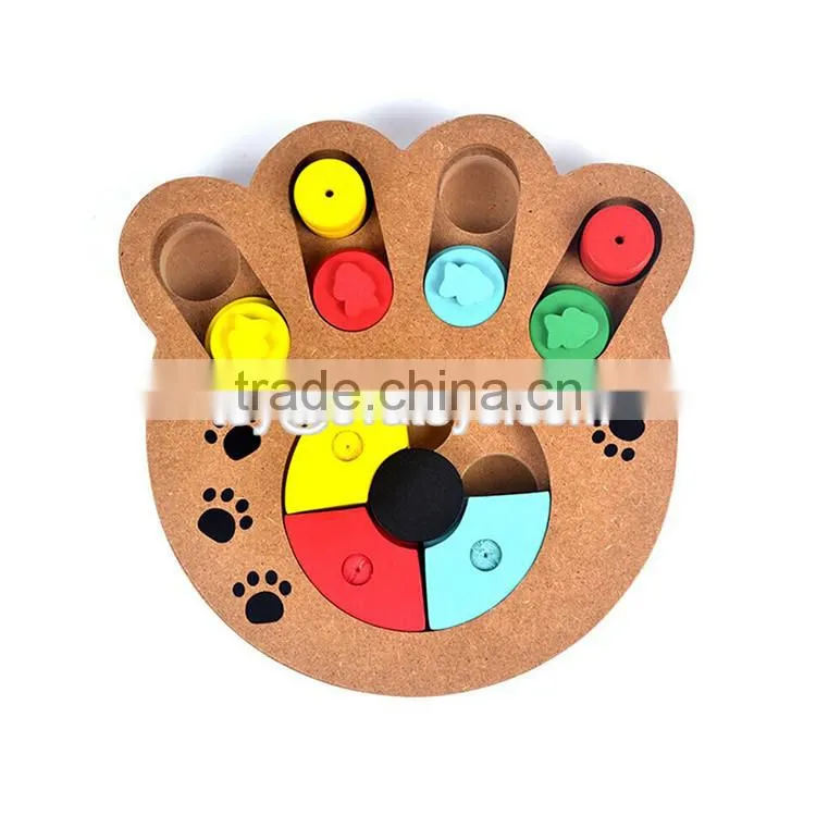 High quality safety stainless steel bowl wooden pet feeder for small dogs cats and pets W06F045