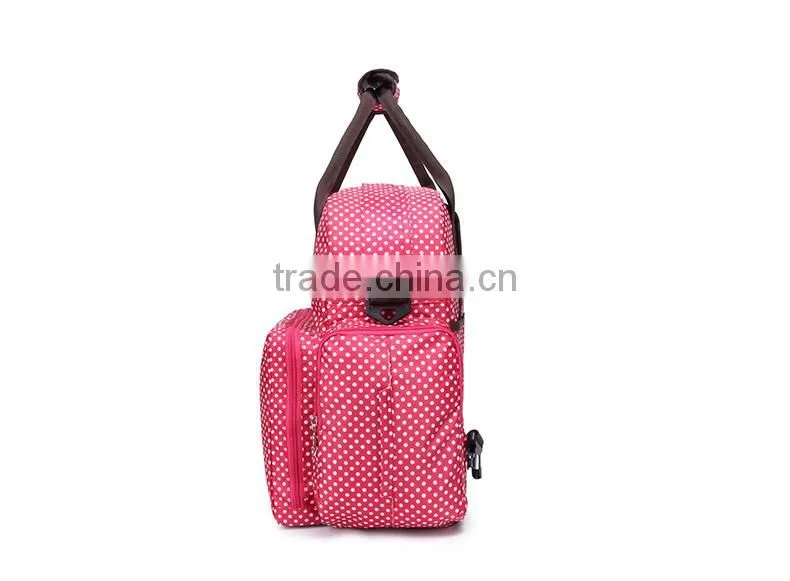 Fashion multi-function changing diaper backpack bag