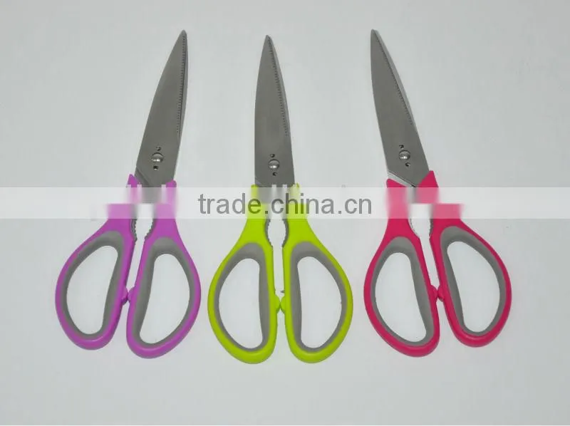 color rubber handle multi kitchen shears