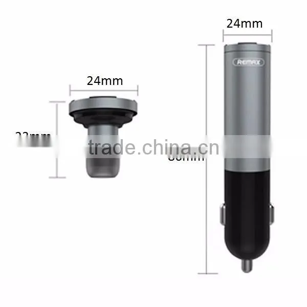 REMAX RB-T11C Dual USB 2.1A+1A Mini Wireless Bluetooth 4.0 Headset Earphone