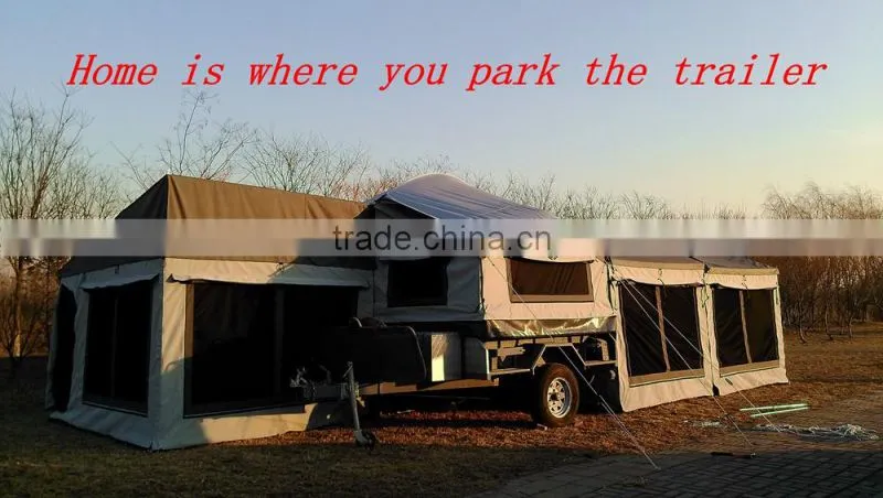 Australia market style Luxury Camping off road hard floor camper trailer tent
