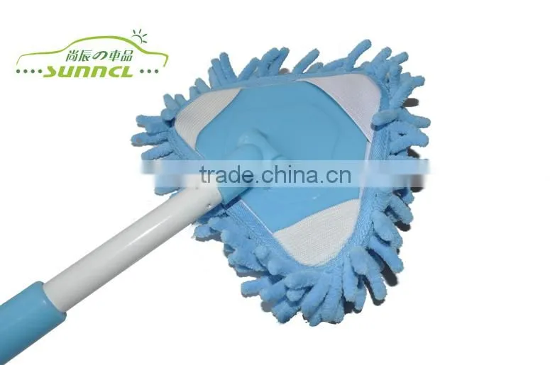 Extensional 100% Polyester Chenille Car Brush , Microfiber Car Washinging Brush