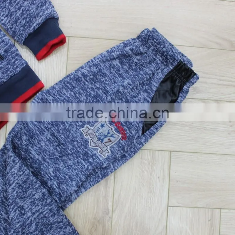 Kids jersey football melange yarn insert PU sportswear