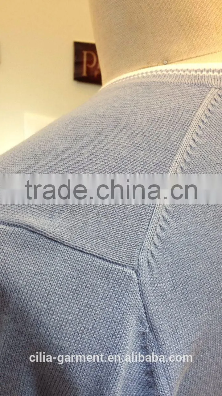 2015 New fashion knitting men sweater theme 3 with long sleeve
