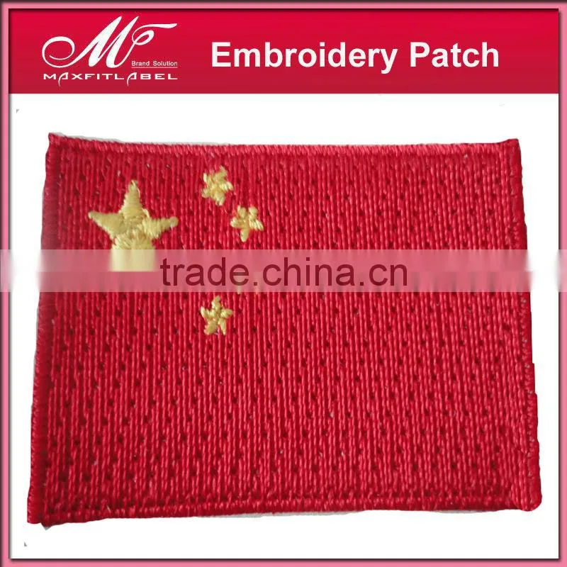 High quality customized iron-on backing embroidery patch