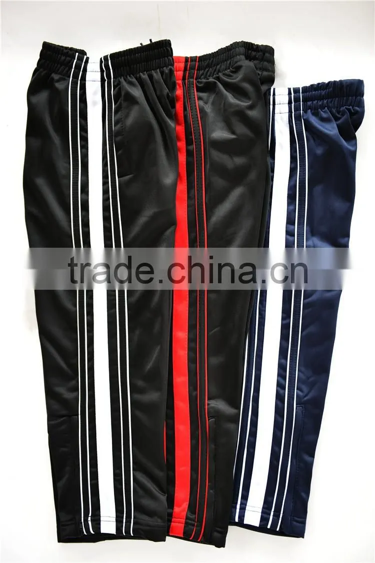 2016 hotsell men's 100% polyester tricot pants sport pants