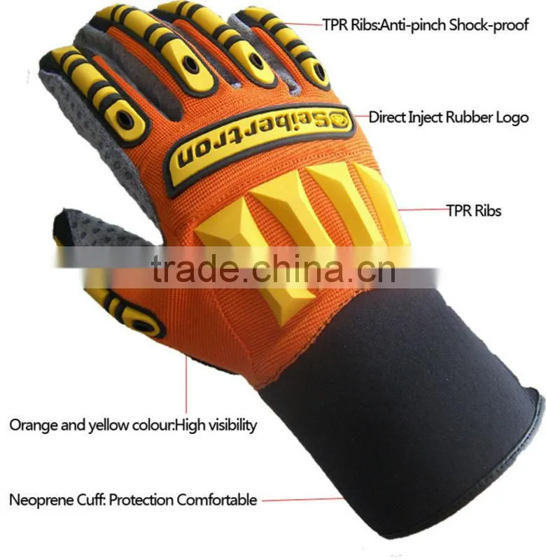 Seibertron Kong SDXW Impact Protection safety gloves Oil and Gas hand gloves Industrial hand gloves working gloves