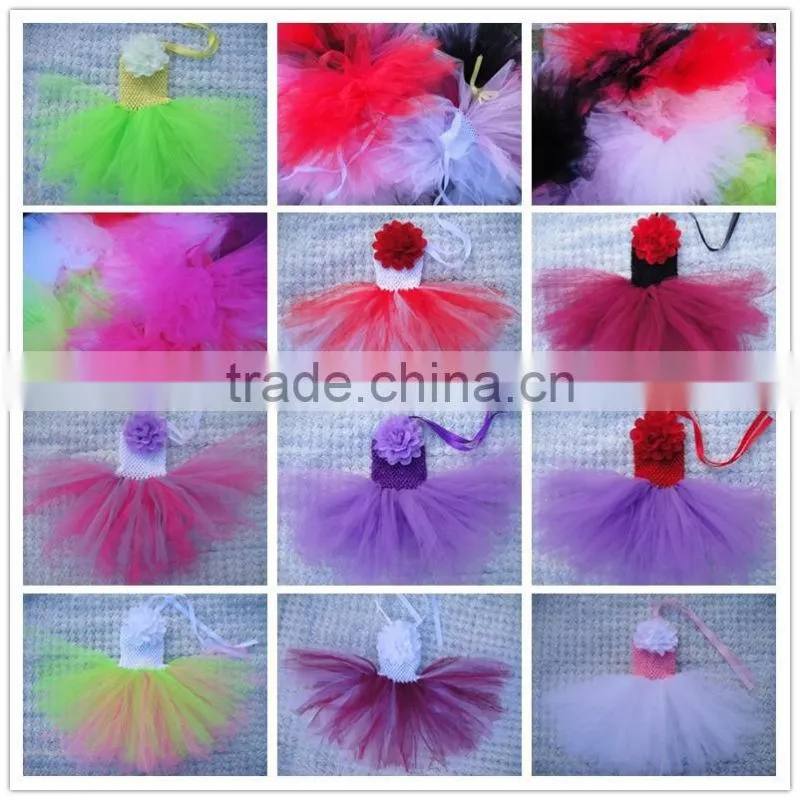 hot sale ballet tutus for sale/ crochet top tutus with flower/girls pettiskirt dress birthday party dress tutu wholesale
