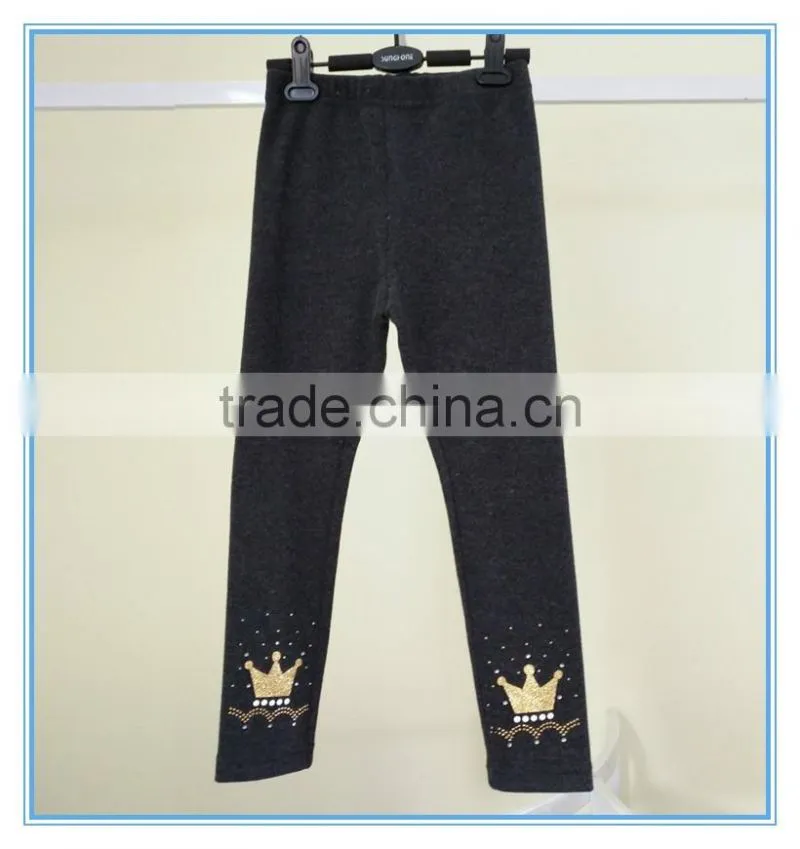 New products 2016 winter thick leggings kids cotton pants, babt girls cotton trousers leggings, child pants
