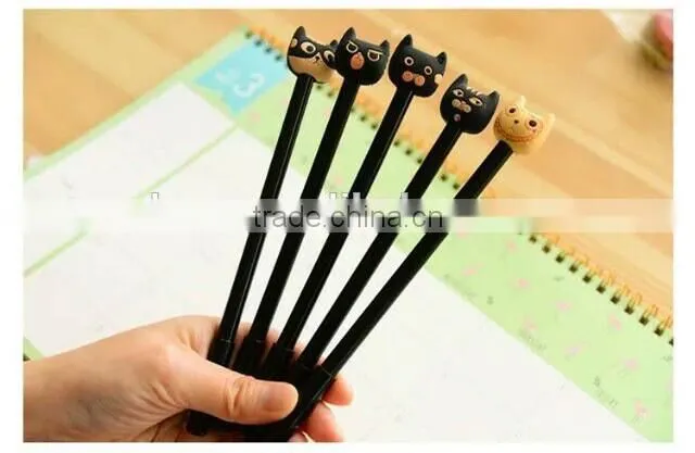 0.5mm ballpoint ball office & student pen plastic animal patterns cap