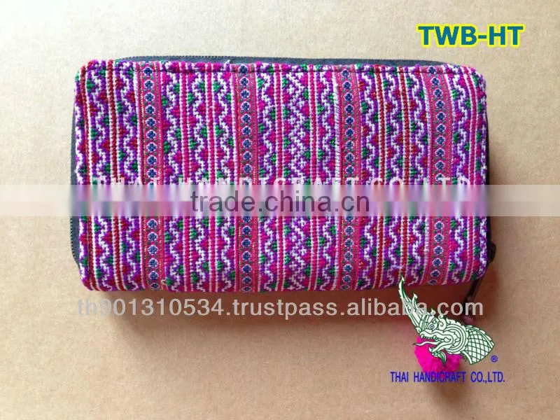Embroidered HMONG HILL TRIBE Clutch Wallet Coin Money Bag Purse