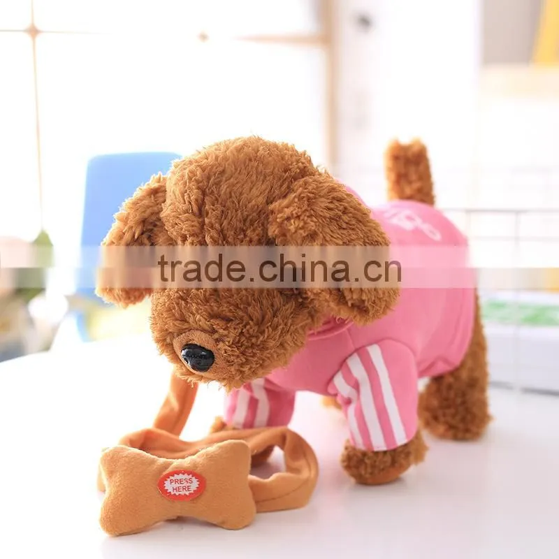 Electronic Cute Plush Dog Working Teddy Dog Toys Wholesale