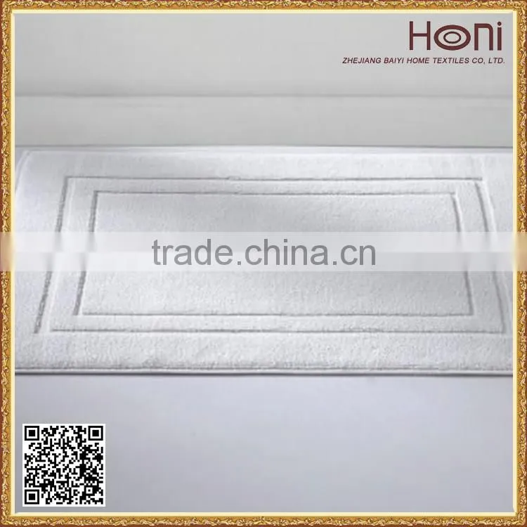 100% cotton plain dyed luxury promotional bath mat