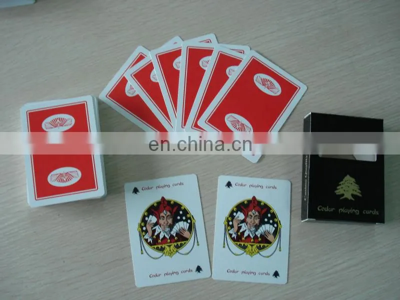 Factory custom made plastic playing cards
