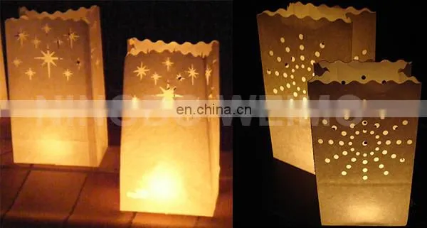 flame retardant luminary wedding candle bag