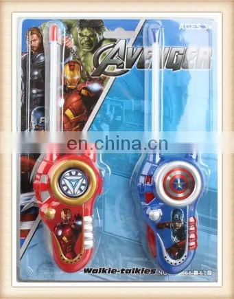 plastic superman kids walkie talkie toy,interphone toy