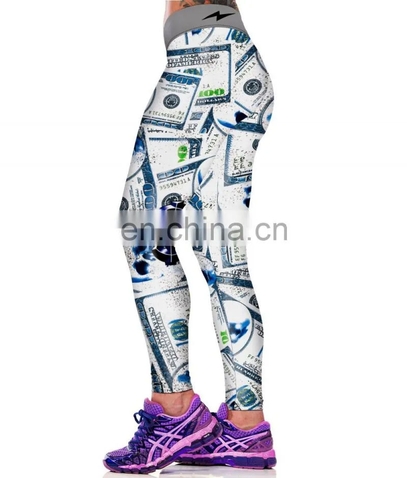 Whoesale Printed Yoga Fitness Pants Capri Sexy Leggings For Women