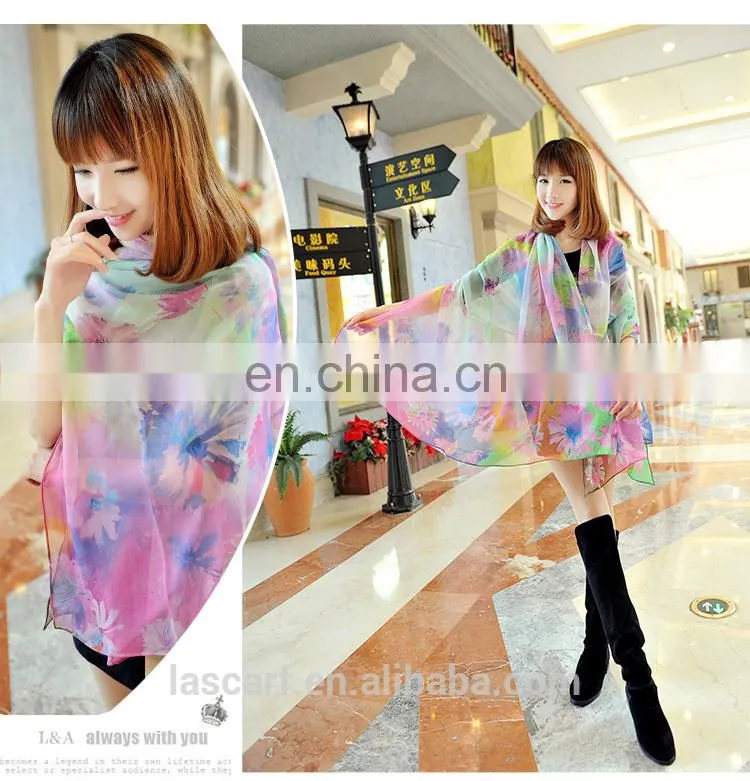 2015spring new style high quality silk georgette stole(SP888AL)
