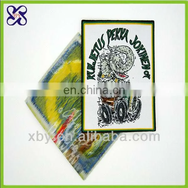 Self adhesive woven patch for clothing