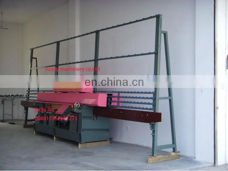 glass straight double line edge grinding machine