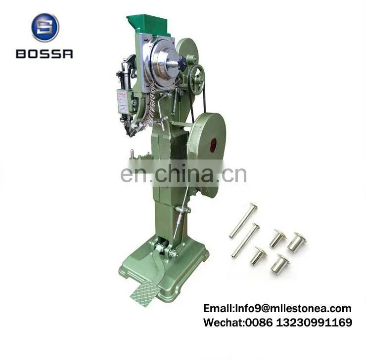 Foot operated solid brake shoe riveting machine for sale