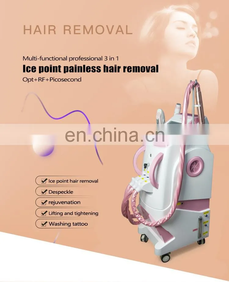 multifunctional 4 in 1 e-light ipl rf yag laser machine for sale