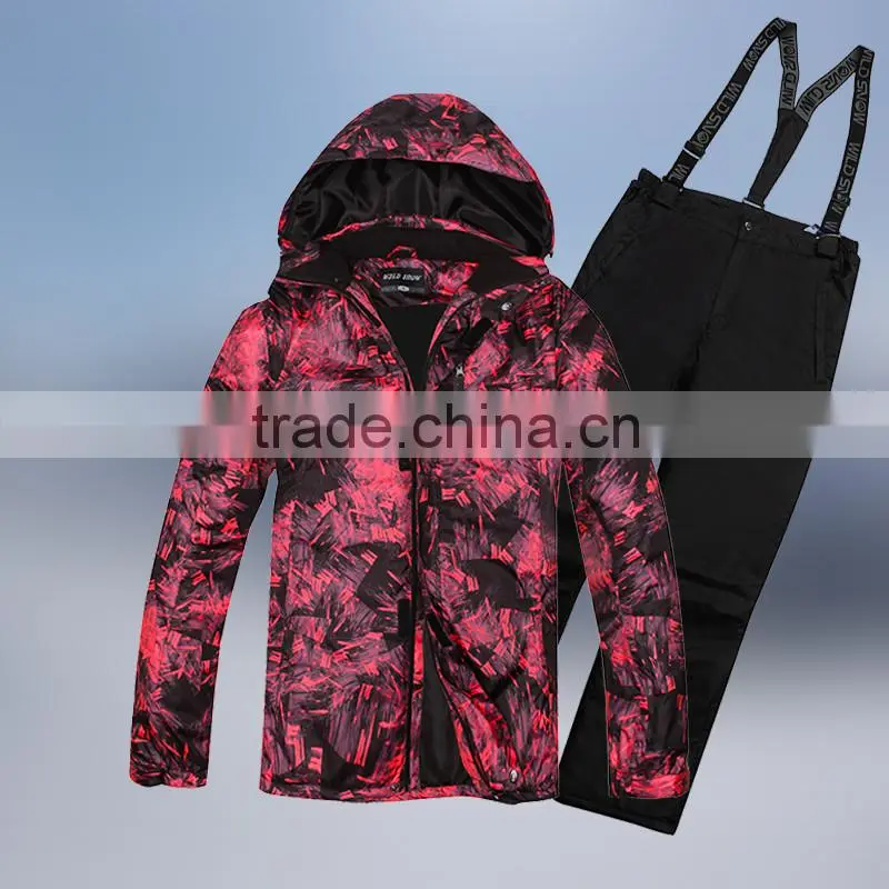 2015 new design winter jacket men ski clothes ski jacket ski pants
