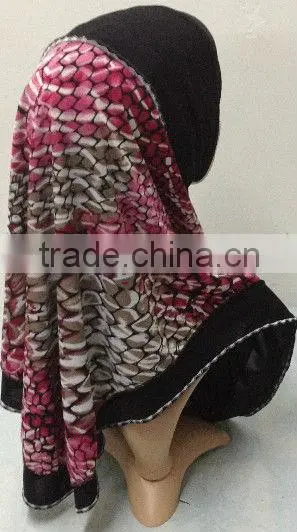 A498 Popular Newest ITY TWO LAYERS al amira 2pcs MUSLIM HIJAB