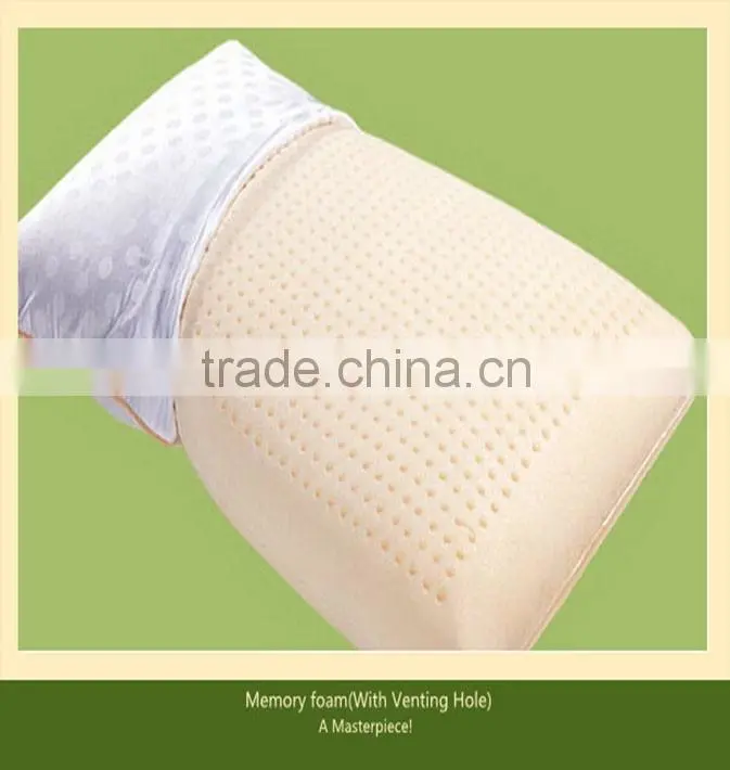 Memory foam pillow with venting hole/home pillow