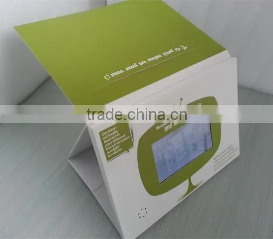 OEM video greeting cards tft screen video brochure
