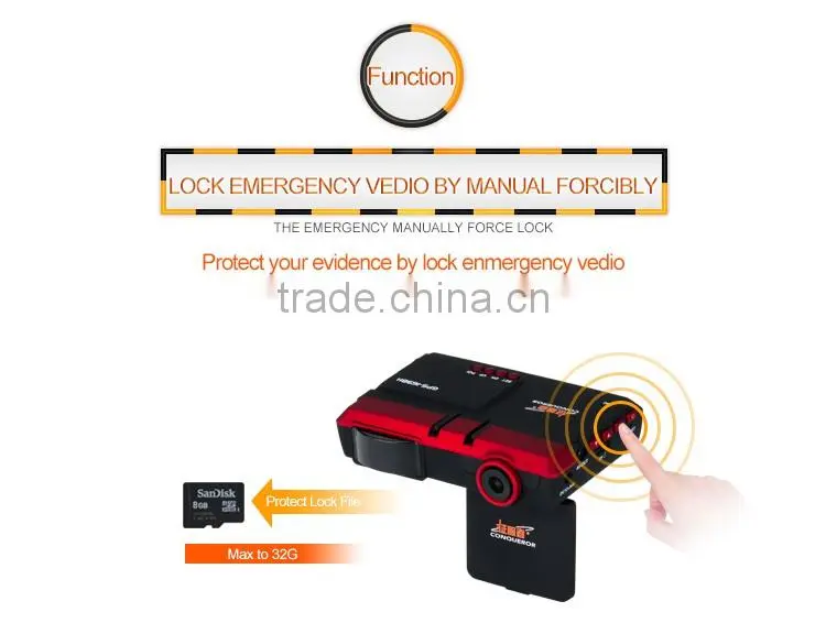 good night vision potable car video camera recorder with gps