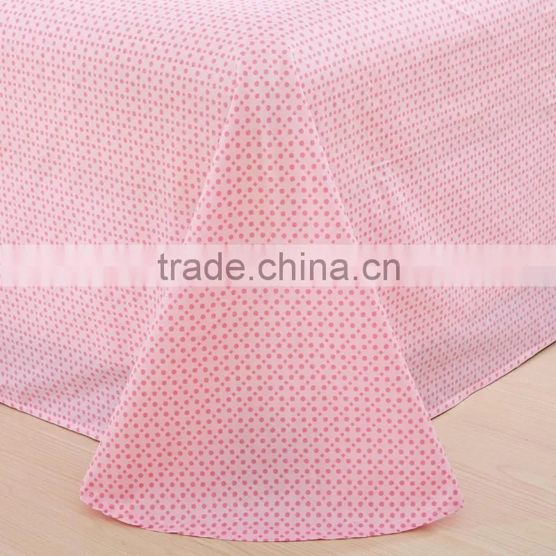 Alibaba China cartoon designs bed sheet set home use cotton 4 pcs China flat bed sheet set