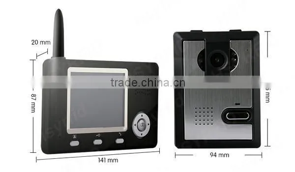 2.4ghz night version video door phone wireless