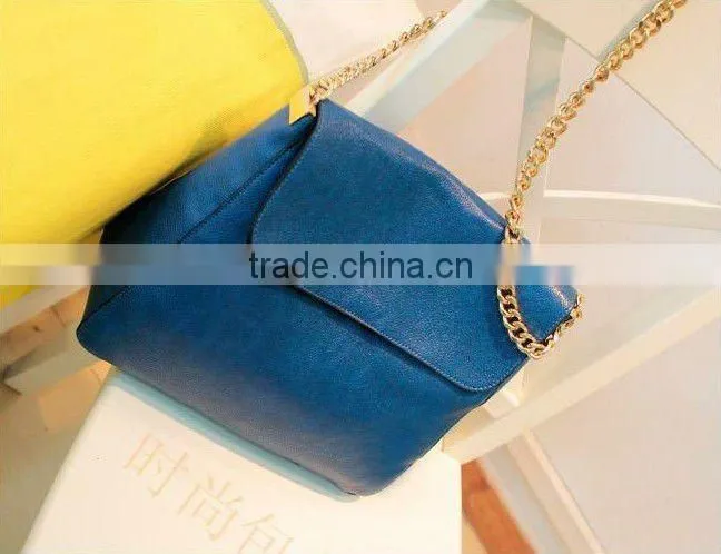 metal chain cowboy style shoulder bag for ladies