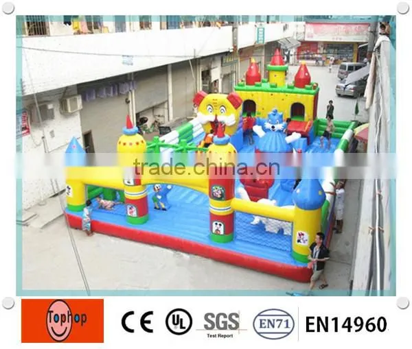 2014 Tophop Large Kids Inflatable Fun City