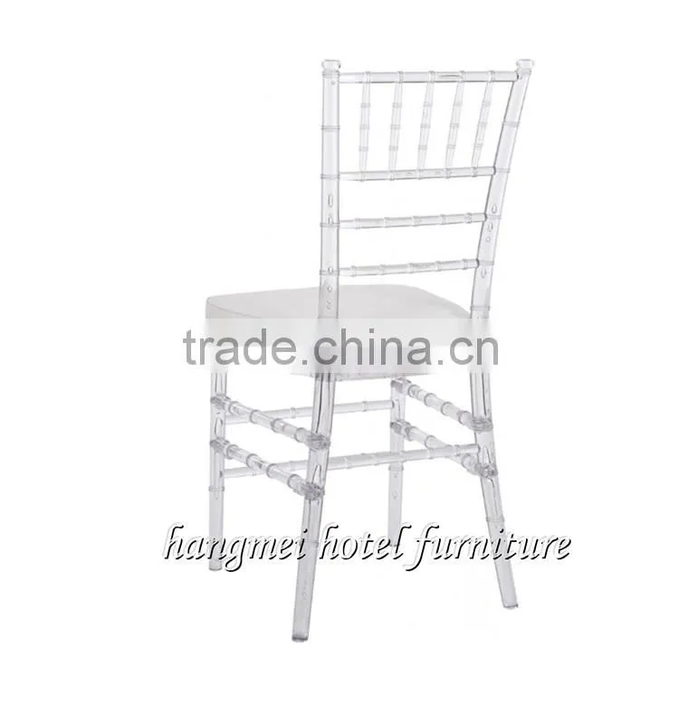 Knocked Down Wedding Clear Resin Chiavari Chair