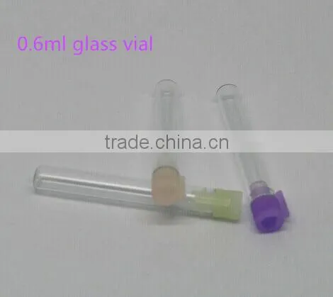 0.6ml sample vial perfume sample vials with plastic plug