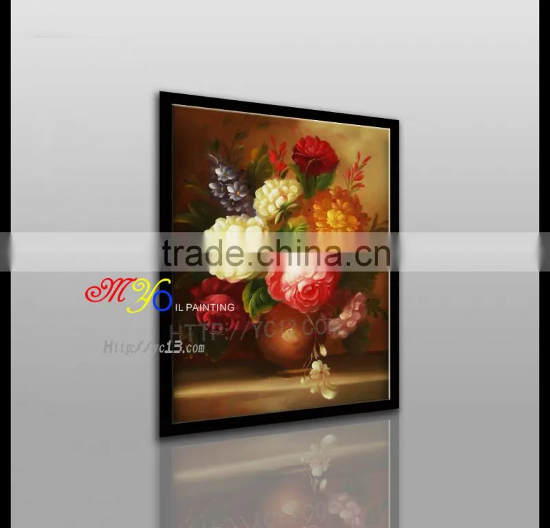classical bright flower painting for hotel