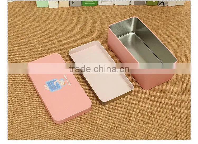 tin pencil case/stationery storage tin box