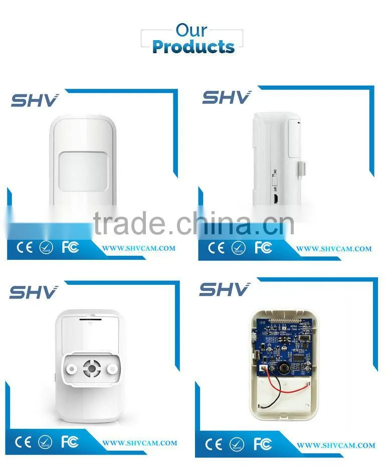 Wireless Wall Amounting Dual PIR Curtain / Window Detector / Pet Immunity With Low Battery Indicator