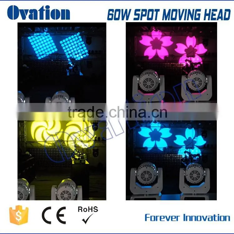 LED moving head spot 60W dj light