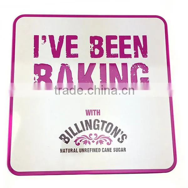 rectangle metal tin box for chocolates candy packing