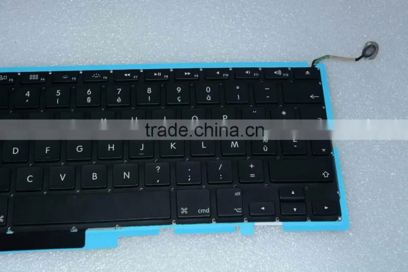 French Layout Laptop keyboard Replacement LED Backlight For Macbook Pro 15" A1286 2008-2012